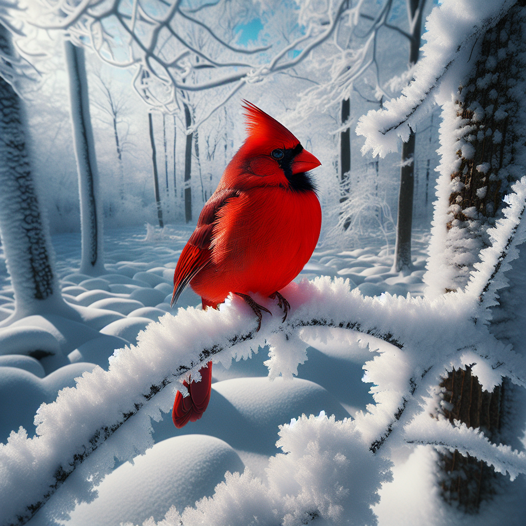 birds with red feathers